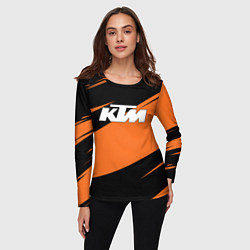 Лонгслив женский KTM КТМ, цвет: 3D-принт — фото 2
