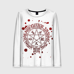 Женский лонгслив Хеллсинг, Печать Алукарда