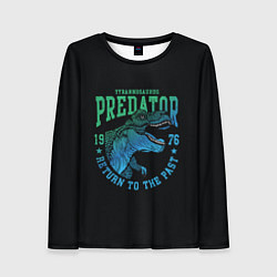 Лонгслив женский Dino predator, цвет: 3D-принт