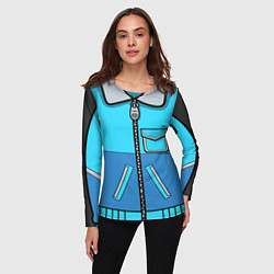 Лонгслив женский Куртка, цвет: 3D-принт — фото 2