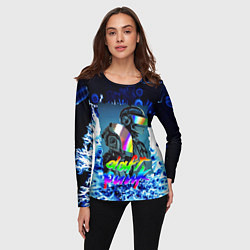 Лонгслив женский DAFT PUNK : MUSIC ALIVE, цвет: 3D-принт — фото 2