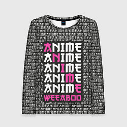 Лонгслив женский Anime weeaboo, цвет: 3D-принт