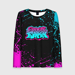 Лонгслив женский FRIDAY NIGHT FUNKIN NEON, цвет: 3D-принт