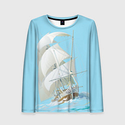 Лонгслив женский The white wanderer, цвет: 3D-принт