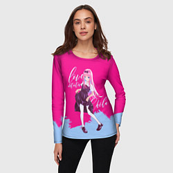 Лонгслив женский Love detective Chika, цвет: 3D-принт — фото 2
