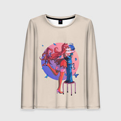 Лонгслив женский Ameri and Iruma, цвет: 3D-принт