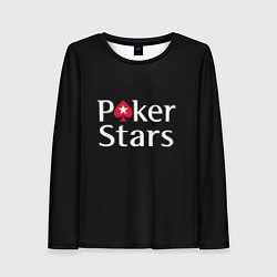 Лонгслив женский Poker Stars, цвет: 3D-принт