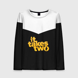 Лонгслив женский It takes two Logo Z, цвет: 3D-принт