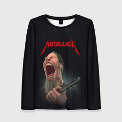 Лонгслив женский James Alan Hetfield METALLICA Z, цвет: 3D-принт