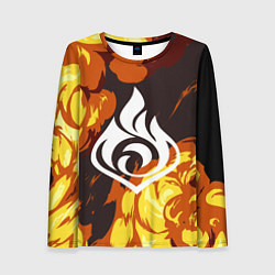 Лонгслив женский PIRO ПИРО ГЕНШИН, цвет: 3D-принт