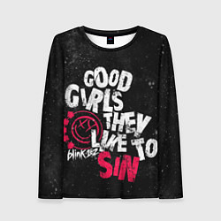 Лонгслив женский Blink 182, Good Girl, цвет: 3D-принт