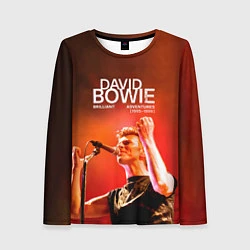 Лонгслив женский Brilliant Live Adventures - David Bowie, цвет: 3D-принт