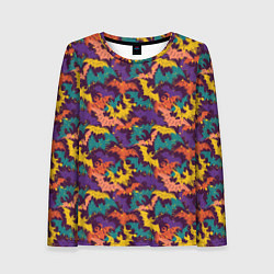 Лонгслив женский Летучие Мыши, цвет: 3D-принт