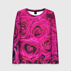 Лонгслив женский Бутоны Розы, цвет: 3D-принт