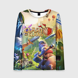 Женский лонгслив CLASH OF CLANS БИТВА КЛАНОВ