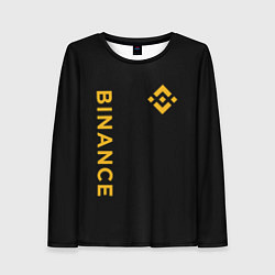 Женский лонгслив БИНАНС ЛОГО КАРБОН BINANCE LOGO