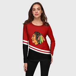 Лонгслив женский Chicago Blackhawks, NHL, цвет: 3D-принт — фото 2