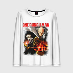 Лонгслив женский Сайтама и Генос One Punch-Man, цвет: 3D-принт