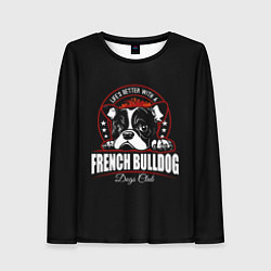 Женский лонгслив Французский Бульдог French Bulldog