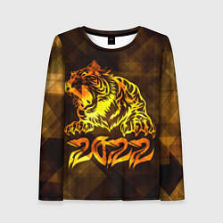 Лонгслив женский Хищник Тигр 2022, цвет: 3D-принт