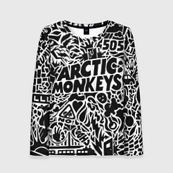 Женский лонгслив Arctic monkeys Pattern