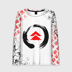 Лонгслив женский ПРИЗРАК ЦУСИМЫ ЭМБЛЕМА GHOST OF TSUSHIMA, цвет: 3D-принт
