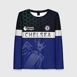 Лонгслив женский FC Chelsea London ФК Челси Лонон, цвет: 3D-принт