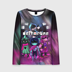 Женский лонгслив DELTARUNE ГЕРОИ В БОЙ!