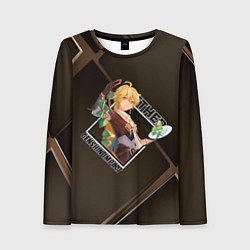 Лонгслив женский Итэр путешественник, Genshin Impact Геншин импакт, цвет: 3D-принт
