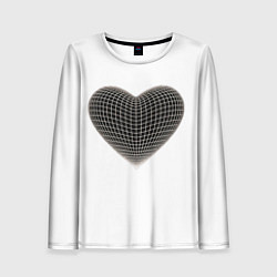 Женский лонгслив HEART PRINT