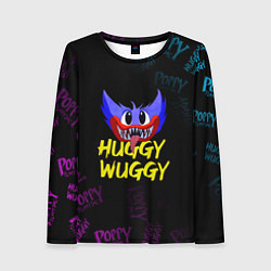 Лонгслив женский HUGGY WUGGY PATTERN, цвет: 3D-принт