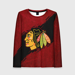 Женский лонгслив Chicago Blackhawks, Чикаго Блэкхокс