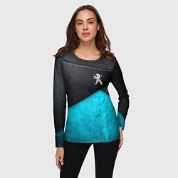 Лонгслив женский Peugeot: Металл в цвет, цвет: 3D-принт — фото 2