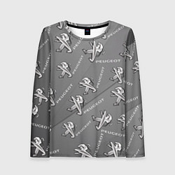 Лонгслив женский Peugeot: Pattern, цвет: 3D-принт