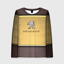 Лонгслив женский Peugeot: Gold, цвет: 3D-принт