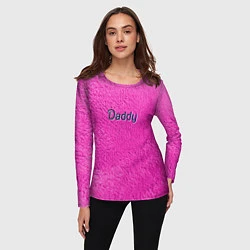 Лонгслив женский Daddy pink, цвет: 3D-принт — фото 2