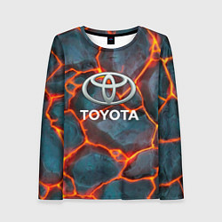 Лонгслив женский Toyota Вулкан из плит, цвет: 3D-принт