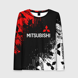 Лонгслив женский Mitsubishi Sport Pattern, цвет: 3D-принт