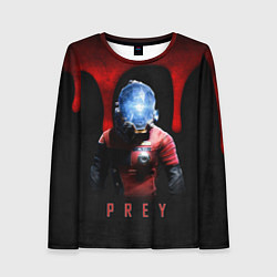 Женский лонгслив Prey dark blood