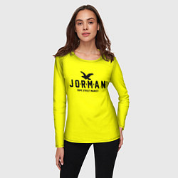 Лонгслив женский Узор Yellow Jorman Air Dope Street Market, цвет: 3D-принт — фото 2
