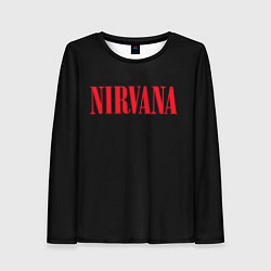 Лонгслив женский Nirvana in Red, цвет: 3D-принт