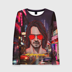 Лонгслив женский Johnny Cyberpunk2077 Джонни, цвет: 3D-принт