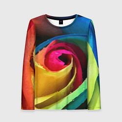 Лонгслив женский Роза fashion 2022, цвет: 3D-принт