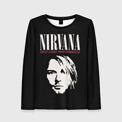 Лонгслив женский NIRVANA Kurt Cobain, цвет: 3D-принт