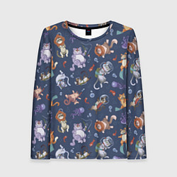 Лонгслив женский Морские Котики: Цветное, цвет: 3D-принт