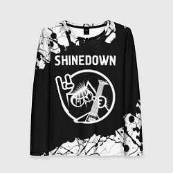 Лонгслив женский Shinedown КОТ Краска, цвет: 3D-принт