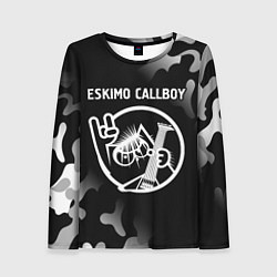 Лонгслив женский Eskimo Callboy - КОТ - Камуфляж, цвет: 3D-принт