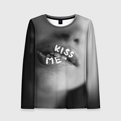 Лонгслив женский Kiss- me, цвет: 3D-принт