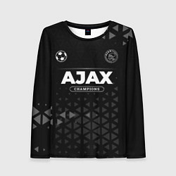 Лонгслив женский Ajax Champions Uniform, цвет: 3D-принт