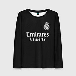 Лонгслив женский Real Madrid Vinicius Jr Реал Мадрид Винисиус, цвет: 3D-принт
